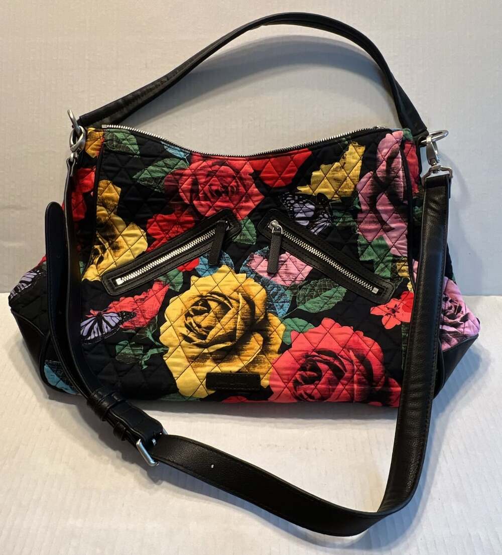 Vera Bradley Havana Rose Vivian Hobo Bag